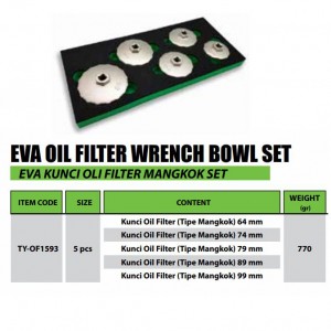 EVA OLI FILTER TIPE MANGKOK SET 5PCS